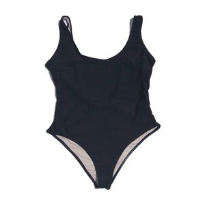 Black one piece swimsuit